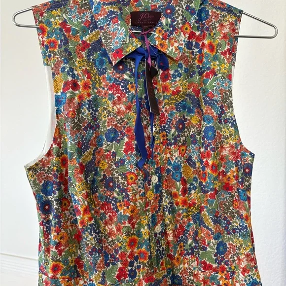 J.Crew Collection Tall Floral Belted Sheath Dress – Size 10 Tall - Picture 2 of 11